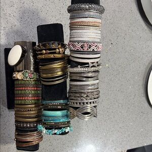 Elegant Multi-Color Bangle Set